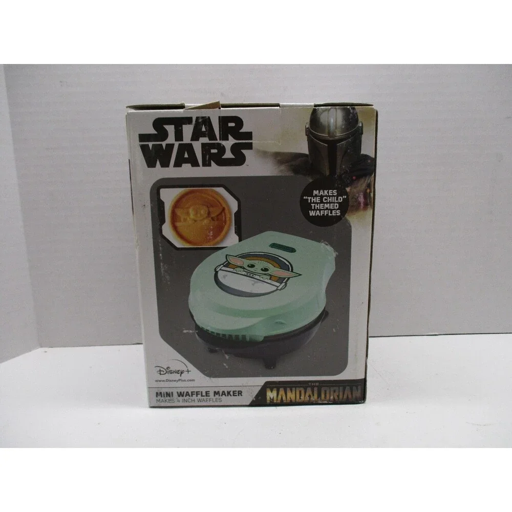 Star Wars The Mandalorian Child Baby Yoda Grogu 4” Mini Waffle Maker Disney